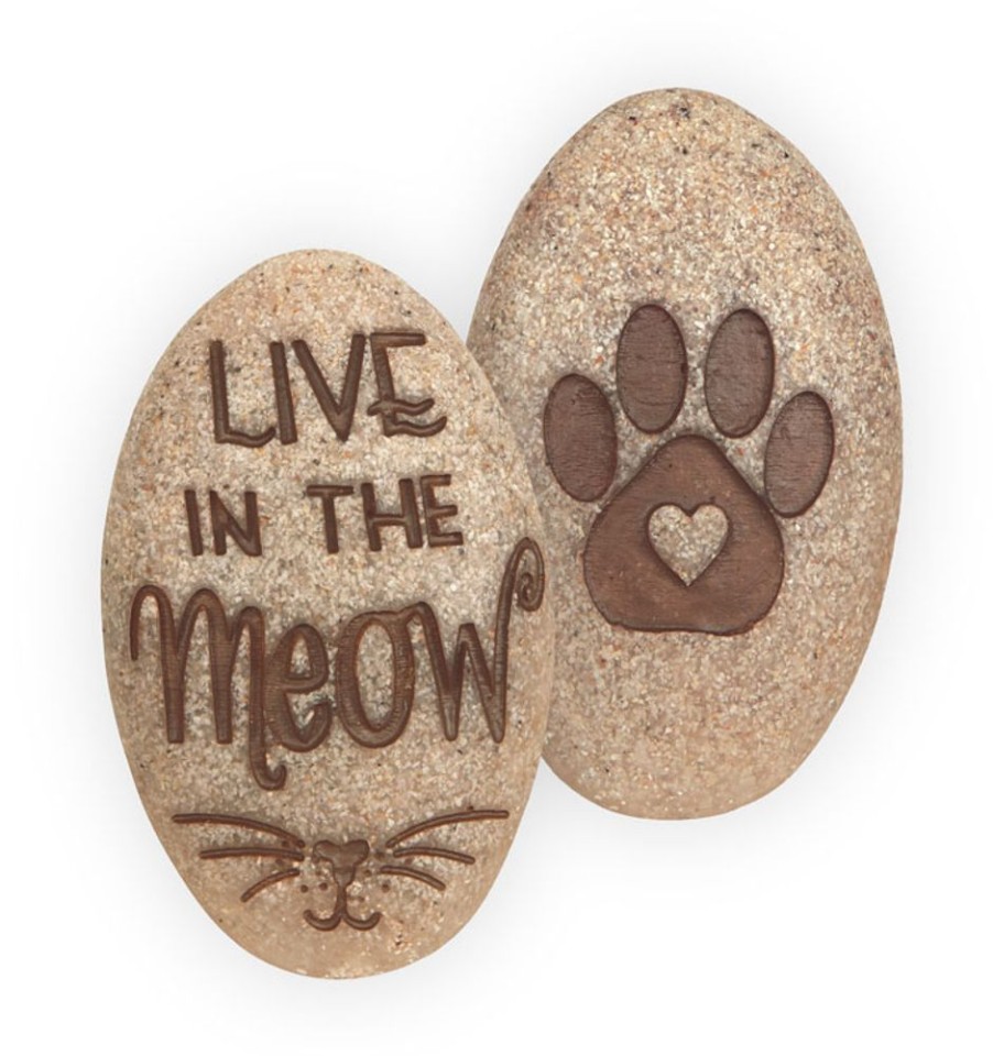 Special Occasion & Holiday AngelStar | Live In The Meow Pawsitive Stone