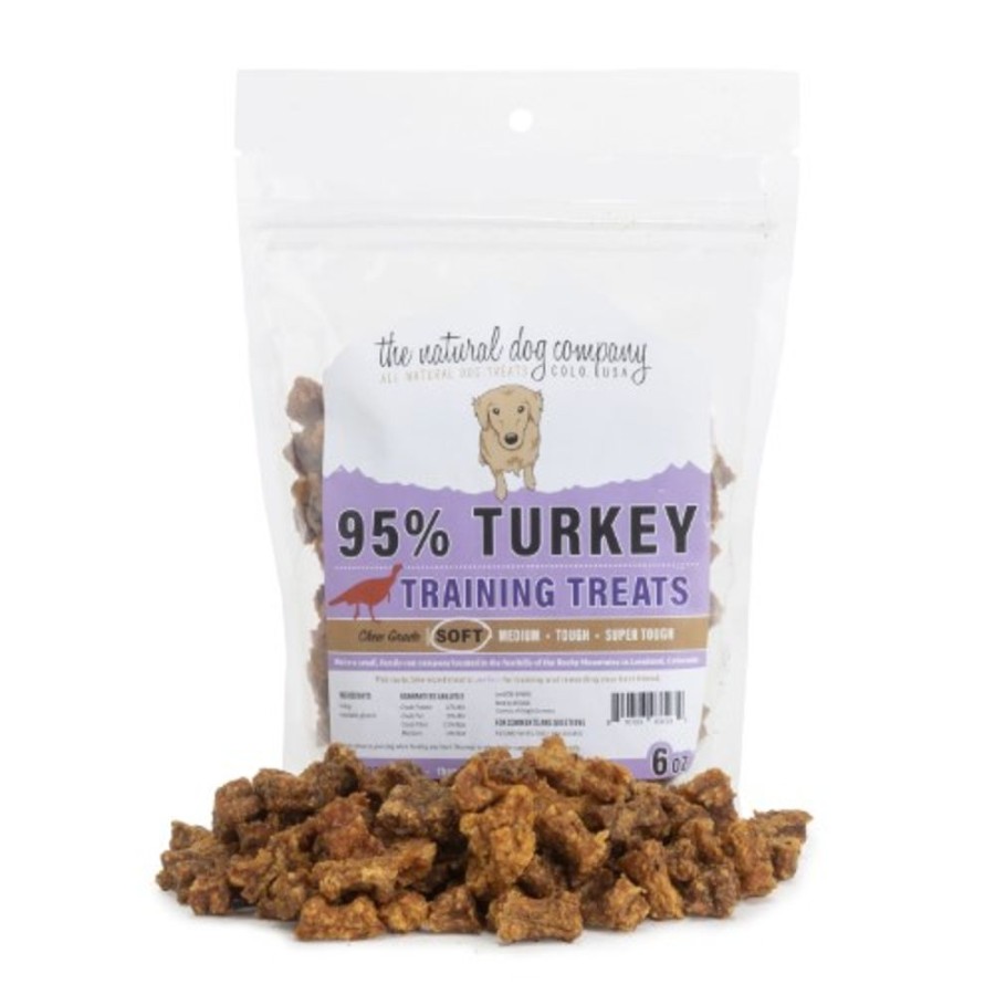 Treats Tuesday's Natural Dog Company | Turkey Training Bites (95% Meat) - 6Oz Bag