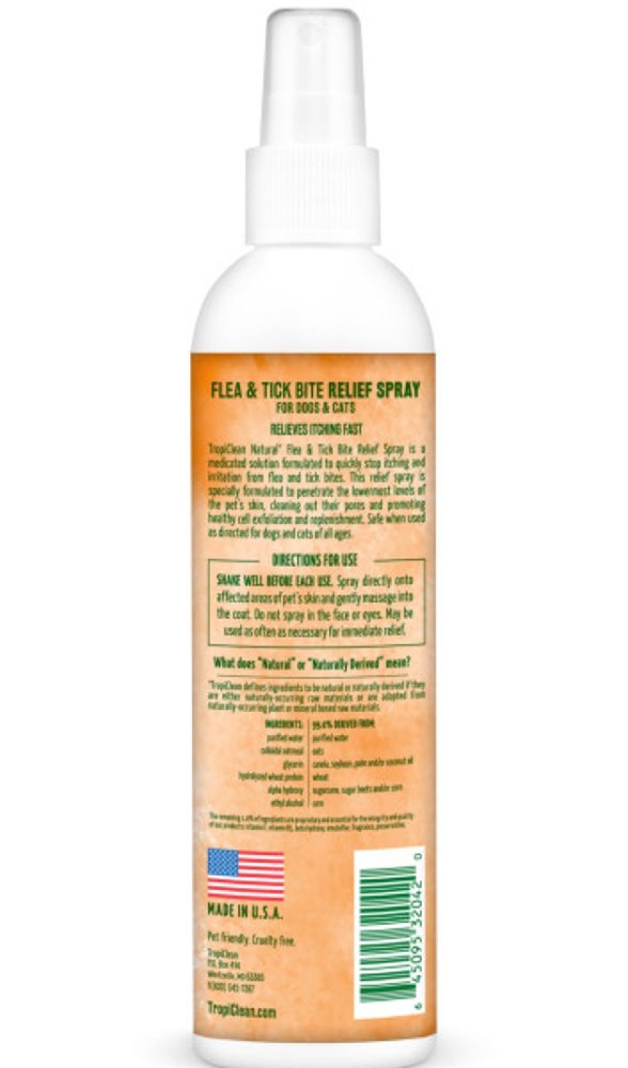 Grooming & Shampoos Tropiclean | Flea And Tick Bite Relief Spray- 8Oz