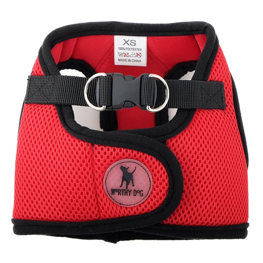 Harnesses The Worthy Dog | Red Sidekick Harness