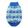 Pet Apparel (Continued) Doggie Design, Inc. | 100% Combed Cotton Snowflake And Hearts Dog Sweater - Blue