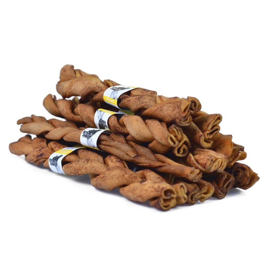 Treats SuperCan Bullysticks | 12" Braided Collagen Stick