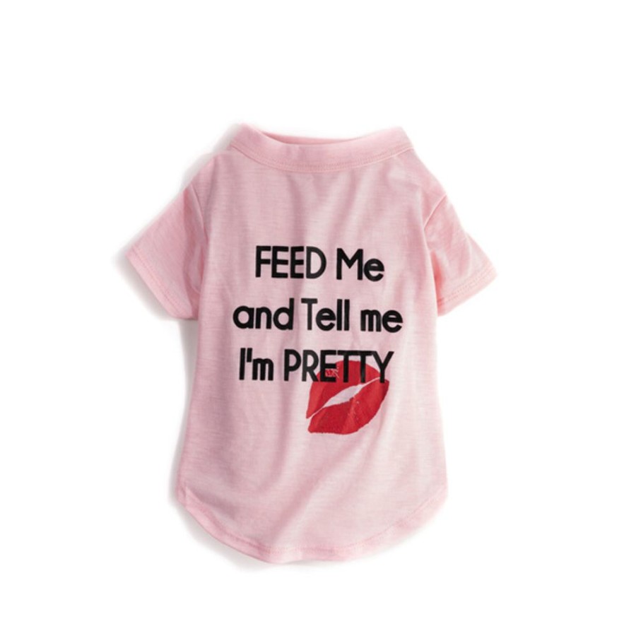 Pet Apparel (Continued) fabdog® | Feed Me And Tell Me I'M Pretty On Pink