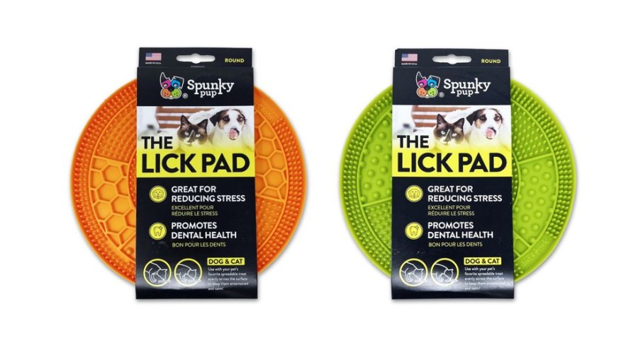 Bowls & Feeding Supplies Spunky Pup | Lick Pad - Round