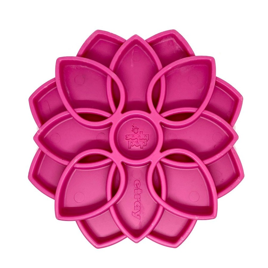 Bowls & Feeding Supplies SodaPup | Sodapup Mandala Etray Feeder Pink