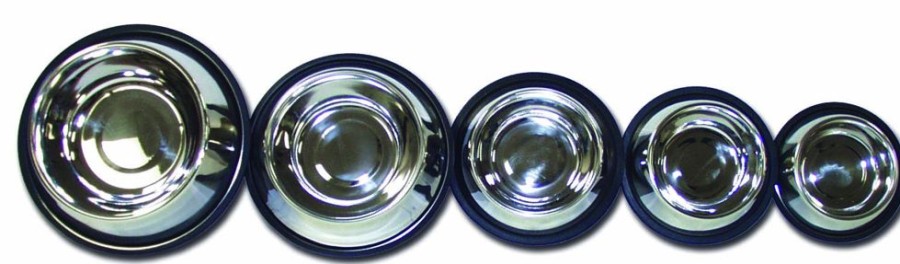 Bowls & Feeding Supplies Omnipet by Leather Brothers | Non-Tip Stainless Steel Bowl Display