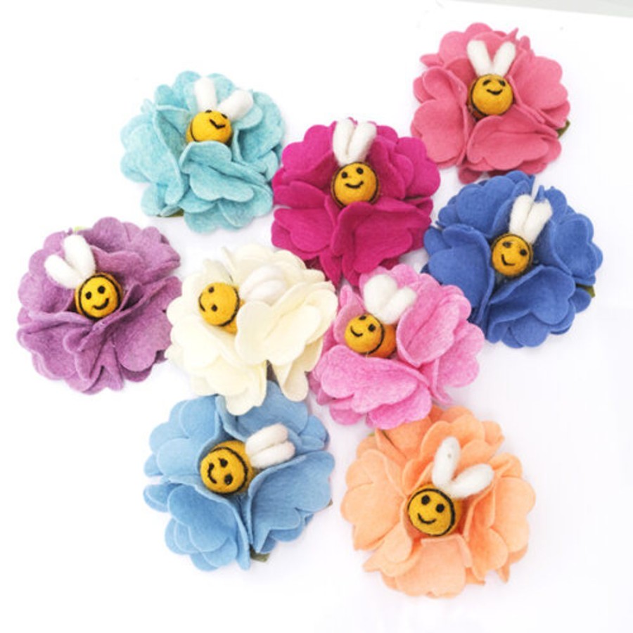 Collars, Leads & Accessories Mimi Green | Bee Mine' Dog Collar Flower Accessory - 25 Colors