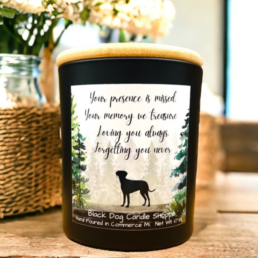 For The Home Black Dog Candle Shoppe | Forgetting You Never Sympathy Candle