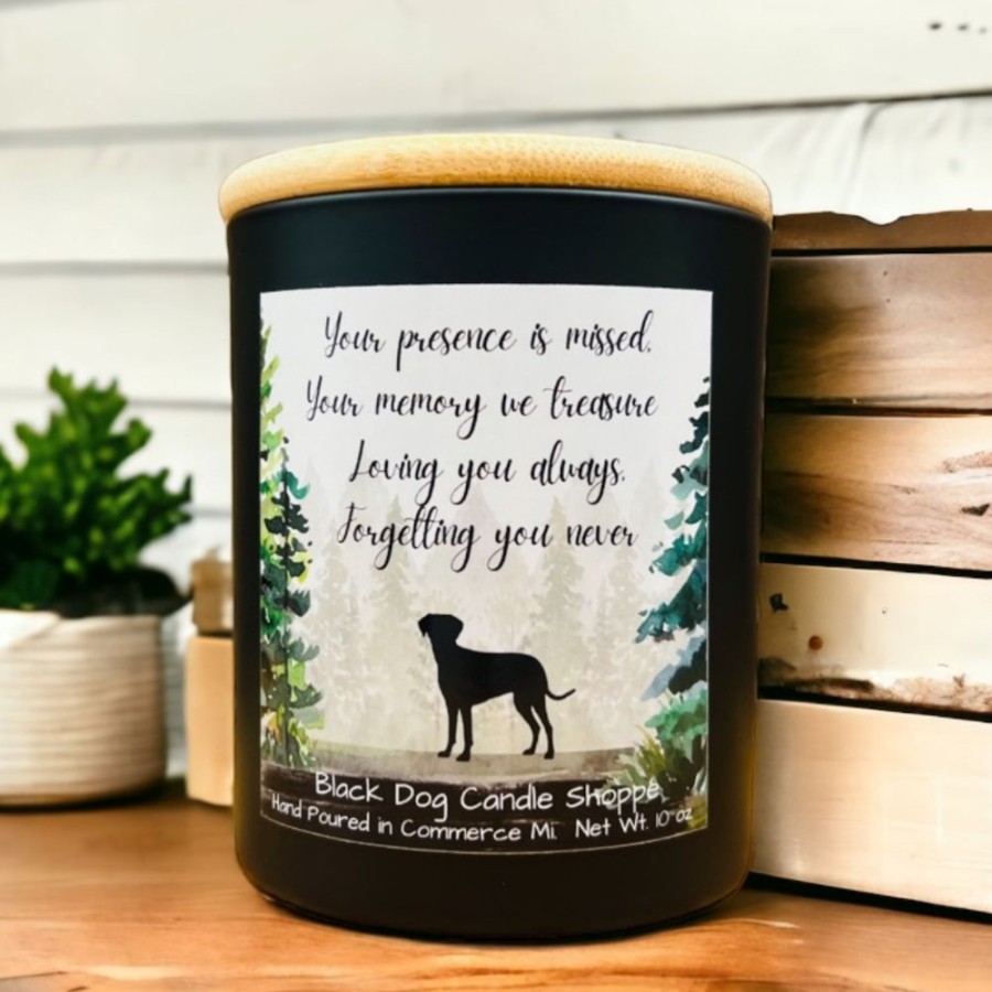 For The Home Black Dog Candle Shoppe | Forgetting You Never Sympathy Candle