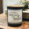 For The Home Black Dog Candle Shoppe | All You Need Is Love And A Hound Dog Breed Candle