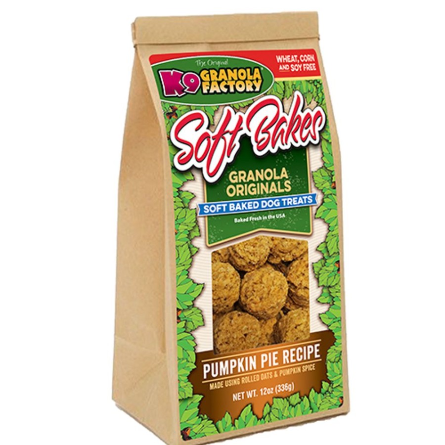 Treats K9 Granola Factory | Soft Bakes, Pumpkin Pie Recipe Dog Treats, 12Oz