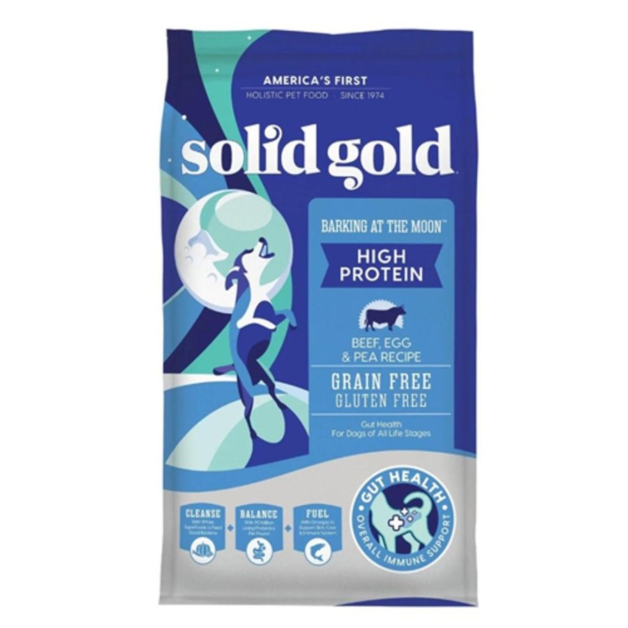 Pet Food Solid Gold | Solid Gold Dog Barking At Moon Beef Grain Free 4Lb