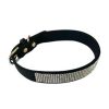 Collars, Leads & Accessories Dog Squad | Bling Bling Pleather 5 Row Dog Collar, Black