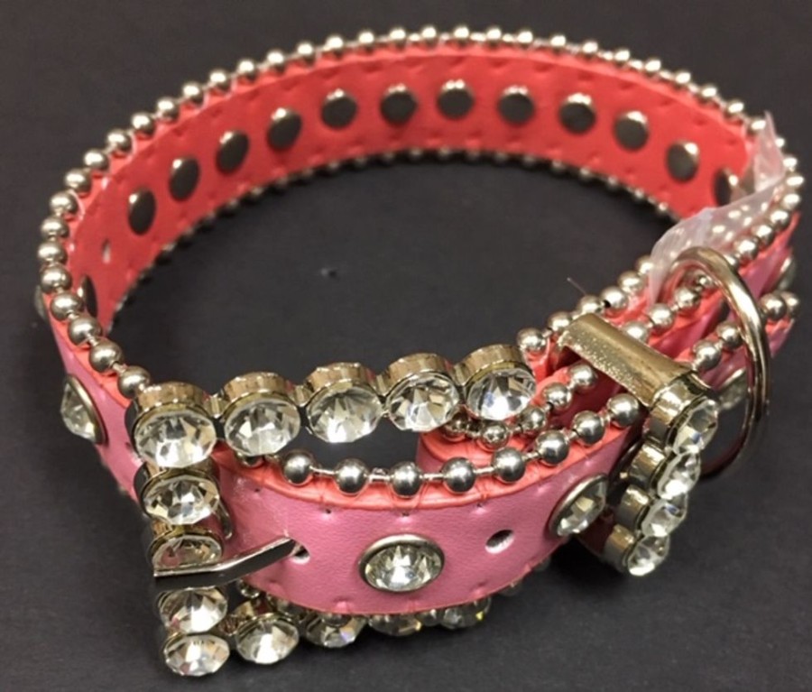 Collars, Leads & Accessories Canine Brands | Bling Dog Collar - Pink