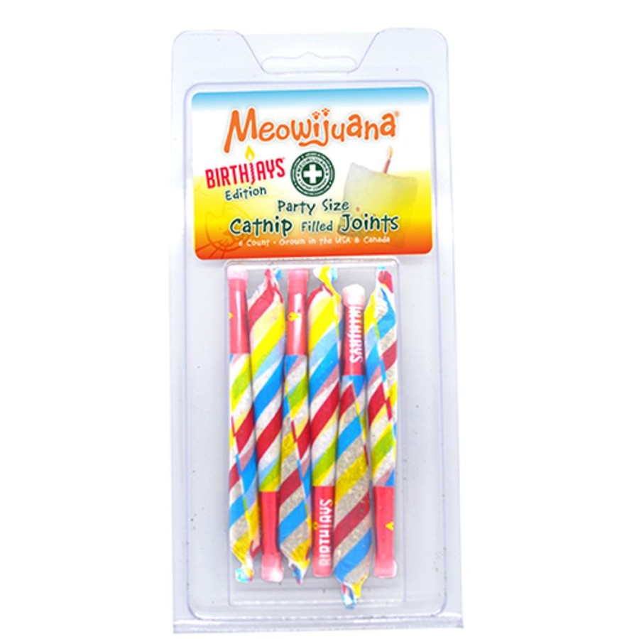 For Cats & Other Critters Meowijuana | Meowijuana® - Birthjays - Party Sized Catnip Joints - 12/Case