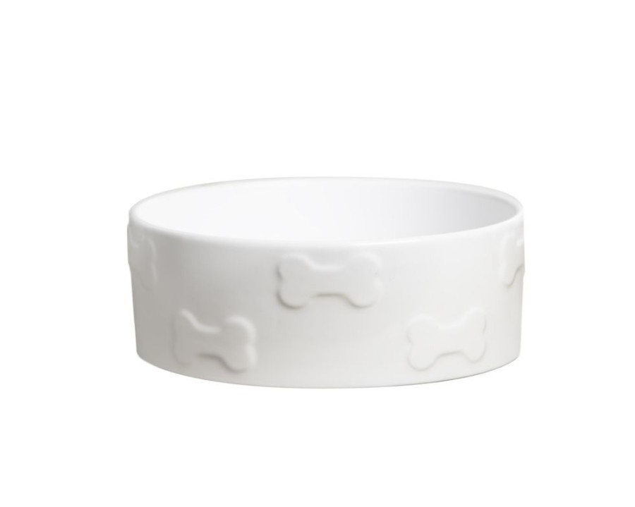 Bowls & Feeding Supplies Park Life Designs | Manor White Pet Bowls