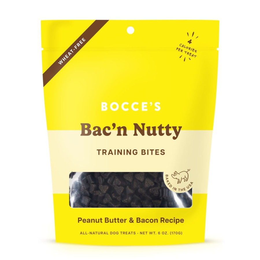 Treats Bocce's Bakery | Bocce'S Bakery Bac'N Nutty Training Bites Dog Treats 6Oz