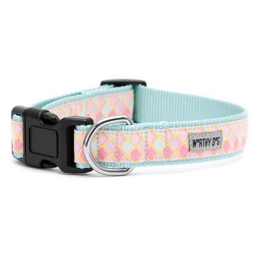 Collars, Leads & Accessories The Worthy Dog | Pink Mermaid Collar & Lead Collection