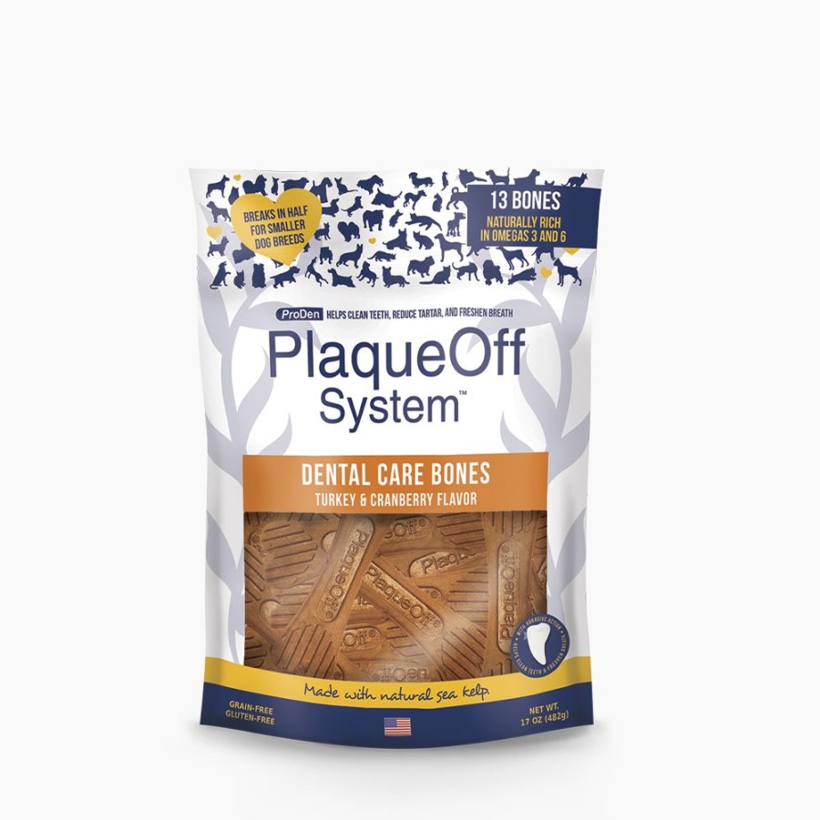 Treats PlaqueOff | Plaqueoff - Dental Bones - Turkey & Cranberry