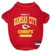 Pet Apparel Pets First, Inc. | Kansas City Chiefs Dog Tee Shirt By Pets First